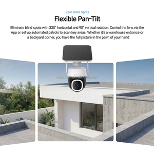 Caméra solaire 4G 3MP AOV à très faible consommation d'énergie, enregistrement 24/7, alerte IA pour humains et animaux, audio bidirectionnel, vision nocturne, prix d'usine AG30 - Product Image 4