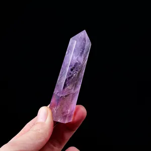 Großhandels preis Natural Crystal Point Wand Hochwertiger Brazil Amethyst Point zur Dekoration