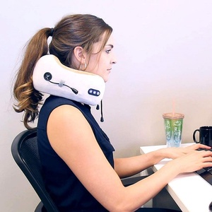 U-<b>shaped</b> Massager <b>Pillow</b> Multifunction Portable Electric Wireless Neck Shoulder Massager Outdoor Home Car Travel Relax Massager - Product Image 3