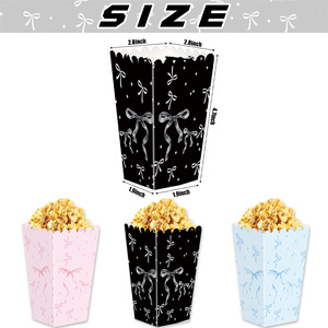 Popcorn Box Paper Rectangular Food Container Cartoon Style Decorative Storage Box for Snacks and Candy - Product Image 5