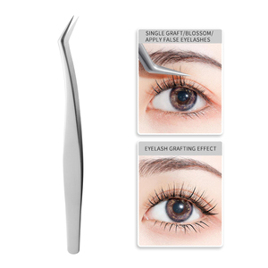 Pinzas Profesionales de Acero Inoxidable para Pestañas, Punta Puntiaguda, Pinzas Personalizadas para Extensiones de Pestañas Postizas - Product Image 3