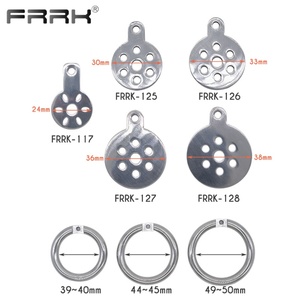 Jaula de Castidad Masculina Pequeña de 33 mm, Marca FRRK, Fabricada por OEM, Juguete Sexual para Hombres, Jaula para Pene Delgada con Correa - Product Image 5