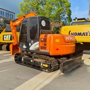 Equipo de construcción multifuncional usado Hitachi ZX60 ZX70, excavadora usada de 7 toneladas con cuchilla dozer para invernadero en venta. - Product Image 4