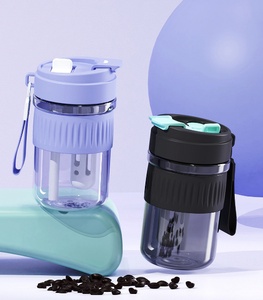 Botella de Agua Deportiva de Plástico de Lujo de 500 ml, 2026, Venta al por Mayor, Logotipo Personalizado, Botella de Gimnasio Portátil con Asa y Cuerda, Gran Capacidad, Pajita, Unisex - Product Image 3