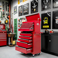 Armoire à outils robuste à 14 tiroirs avec roues de chariot pour ateliers de garage Support OEM OBM personnalisable