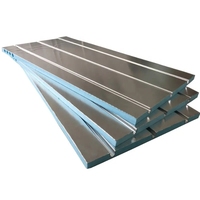 Panneau isolant XPS rainuré avec feuille d'aluminium pour plancher chauffant radiant