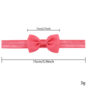 2024 Mới 20 Màu Sắc Headbands DIY Ribbon <span class=keywords><strong>Bow</strong></span> Đàn Hồi Tóc Ban Nhạc Cô Gái Sơ Sinh Bé Mũ Nón Trẻ Em Phụ Kiện Tóc - Product Image 4