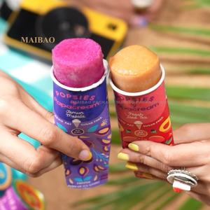 Logotipo personalizado 130Ml taza de papel de doble pared desechable impresión en relieve para helado gelatina Calippo azúcar/galleta otro - Product Image 1