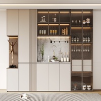 Meuble Bar Intégré de Luxe pour la Maison, Buffet Haut de Gamme Personnalisé
