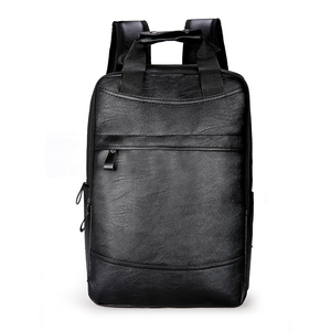 Custom logo School Mens <strong>Brown</strong> Leather <strong>Backpack</strong> - Product Image 3