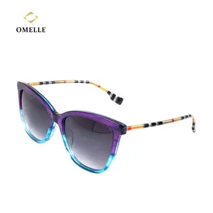OMELLE Trendy New Acetate Sunglasses Colorful Frames Polarized Sunglasses