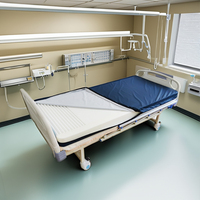 Ensemble de matelas en mousse à mémoire de forme Senyang, taille simple, hybride, imperméable, design compressible, pour usage hospitalier et soins aux patients
