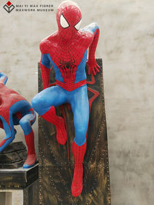 Alta-simulato a grandezza naturale vivily fibra <span class=keywords><strong>di</strong></span> vetro resina <span class=keywords><strong>figure</strong></span> <span class=keywords><strong>di</strong></span> <span class=keywords><strong>spider</strong></span> <span class=keywords><strong>man</strong></span> action statua - Product Image 6