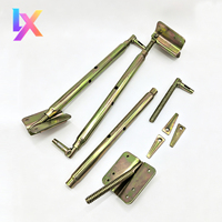 Système d'étaiement diagonal pour coffrage en aluminium, avec tirants de murs, étais de serrage en acier et support diagonal 400-600 pour échafaudage
