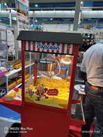 Máquina de Palomitas de Maíz Comercial China con Carrito, Máquina de Palomitas de Maíz Industrial de 8OZ, Máquina de Palomitas de Maíz Eléctrica Comercial con Carrito