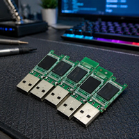 Adaptateur de carte PCB pour lecteur USB 3.0 avec électronique intégrée, connecteur USB, LED, assemblage PCBA, clé USB flash