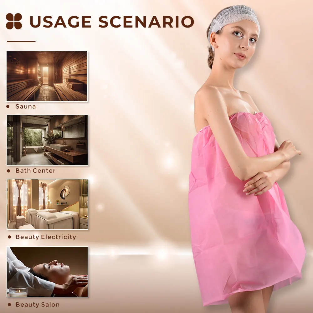 Spa Beauty Sauna abito da massaggio kimono usa e getta accappatoio usa e getta abito da bagno per salone spa