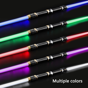 Sabre laser rétractable 2 en 1 avec effets lumineux LED, technologie noire, épée à double lame pop-up, jeu de rôle pour enfants, fête pour garçon - Product Image 5