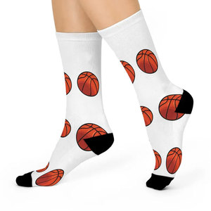 Calcetines deportivos de baloncesto personalizados al por mayor, calcetines atléticos hasta la rodilla para entrenamiento, correr, fitness y actividades de equipo. - Product Image 1
