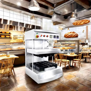 स्वचालित डोनट आइसक्रीम चाय कॉफी शंकु कप कराची वाफले बिस्किट बेकर मशीन बेकरी के लिए बिस्किट कप बनाती है - Product Image 5