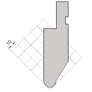 YSD cnc press brake 60 degree sharp angle upper bending die