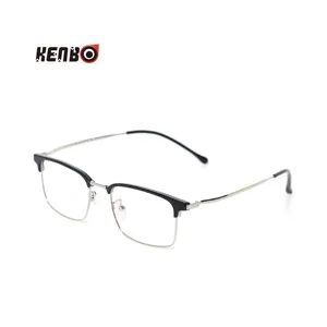 Kenbo Eyewear 2020 New Arrivals Square Titanium Eye Frames Optical Memory Metal Thin Temple Glasses Frame Eyeglasses