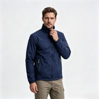 Veste de randonnée sans capuche, softshell, imperméable, coupe-vent, pour la montagne, la randonnée, les voyages et les trajets quotidiens