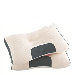 Almohada Cervical Ortopédica Moderna 3D SPA, Ergonómica, Transpirable, con Diseño de Ondas y Patrón de Lunares, de Fibra de Poliéster, para Dormir - Product Image 1