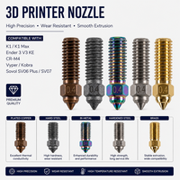 Buse d'imprimante 3D haute précision plaquée bimétal, résistante à l'usure, compatible avec K1 Ender 3 V3 KE CR M4 Vyper Kobra Sovol SV06