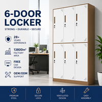 Armoire de rangement en acier KD à assembler, casier métallique pour employés avec serrure à clé pour bureau, école, dortoir, lieu de travail