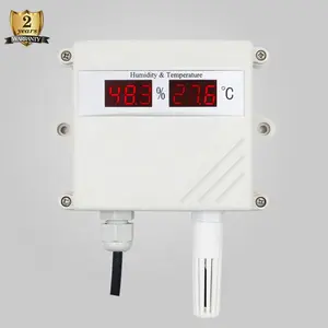 جهاز استشعار مراقبة غرفة الخادم LCD رقمي لقياس درجة الحرارة والرطوبة مقياس الحرارة والرطوبة