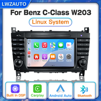 Lecteur multimédia automobile STWEI Linux pour Mercedes Benz CLC W203 Classe C C180 C200 CLK200 GPS RDS Stéréo