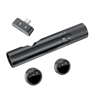 Microphone à condensateur de bureau avec directivité cardioïde, connecteur USB-A pour l'enregistrement, corps en plastique, couleur noire - Product Image 4