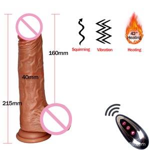 Commercio all'ingrosso Silicone pelle per adulti giocattoli sessuali pene spesse Dildo vibratore vaginale o anale Strap-On imbracatura per le donne - Product Image 6
