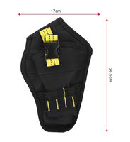 Étui de ceinture portable robuste pour perceuse-visseuse sans fil, sac à outils d'électricien, porte-embouts, pochette de rangement pour perceuse sans fil