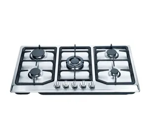 Hot selling stainless steel panel LPG gas stove accessories cast iron stove frame best price with 4 burner