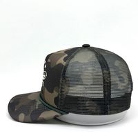 Topi Bisbol 5 Panel Dobby Custom untuk Hadiah Pernikahan, Logo Bordir 3D, Dua Warna, Model A-Frame, Pinggiran Datar Melengkung, Bahan Bernapas dan Tahan Air