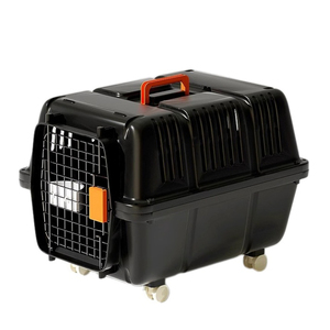 Transportín de Plástico Pequeño para Mascotas con Puerta de Alambre de Hierro, Transpirable, para Gatos y Perros Pequeños - Product Image 2