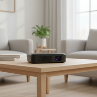 Projecteur portable mini 4K avec port Type-C Android 9.0, 100 lumens ANSI, 480P, home cinéma, Wifi double bande 2.4+5G