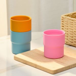 Vaso de Silicona Impermeable para Bebés, Vaso Antiderrames para Niños Pequeños, Vajilla para la Hora de Comer, Fácil de Limpiar, Logotipo Personalizado, Venta al por Mayor - Product Image 3