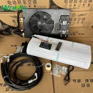 Systèmes de climatisation 9600BTU Split Truck AC Kit 24v climatiseur DC 12V climatiseur pour voiture camion <span class=keywords><strong>traitre</strong></span> van - Product Image 6