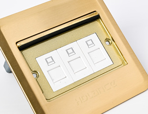 3 cổng tầng ổ cắm với trượt Bìa tuôn ra gắn pop-up tầng ổ cắm cho văn phòng & nhà hệ thống dây điện sàn chống thấm nước ổ cắm - Product Image 3