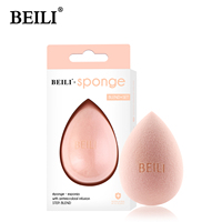 Éponge de maquillage en forme de goutte d'eau, sans latex, avec logo personnalisé, pour cosmétiques, éponge de beauté, logo privé
