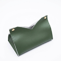 Boîte à mouchoirs vintage en cuir PU, pliable avec bouton-pression, pour voiture et maison, organiseur de papier, vente en gros B2B, directement de l'usine