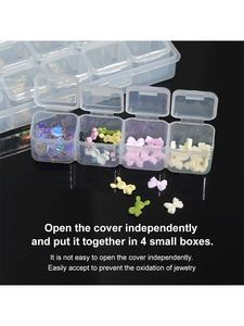 Custom Mini Diamond <b>Nail</b> Packaging Box Rhinestone Beads Display Holder Empty <b>Nail</b> Tool Storage Organizer <b>Case</b> - Product Image 5