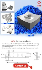 Single Shaft Shredder Blades/Recycling Shredder Square Fly Rotor Messer