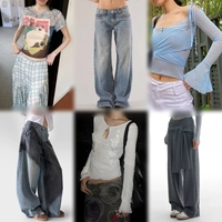 Yazlık Kadın Karışık Kullanılmış Giyim Toptan Lot Vintage Üstler Pantolonlar Etekler Elbiseler İkinci El Moda Stok Balyaları