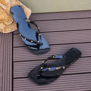 Summer Women's Platform Waterproof Anti-Slip Open Toe Flip-Flops <b>Plus</b> <b>Size</b> Fashionable Breathable Eco-Friendly Lightweight Beach - Product Image 3