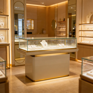 Servizio di Produzione Integrato: Banco Espositivo per Gioielli Personalizzato, Vetrina in Vetro Temperato su Misura con Serratura - Product Image 3