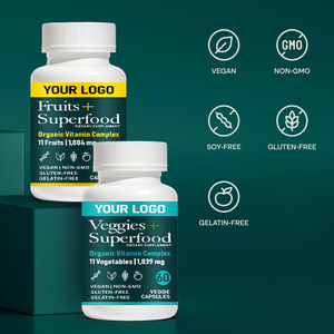 Capsules Super Veggies, complément alimentaire quotidien à base de superaliments, avec extrait de feuille de <span class=keywords><strong>bambou</strong></span>, racine de betterave, arjuna biologique, poudre de gingembre - Product Image 6